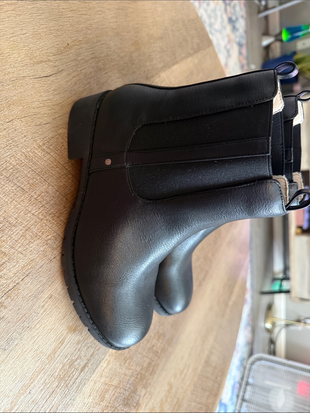 ellos Black Chelsea Ankle Boots